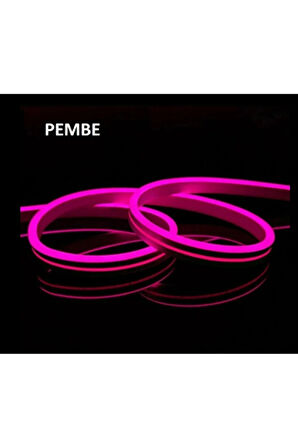  25 METRE CT 4455 12V Neon Led Hortum Pembe