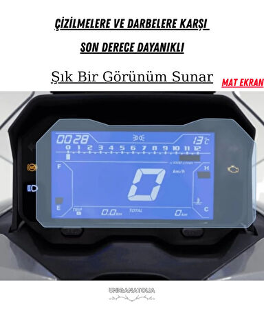 RKS Freccia 2022-2024 Dijital Gösterge Uyumlu Mat Ekran Koruyucu