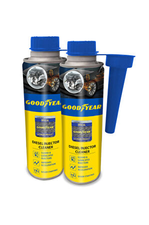 GOODYEAR DİZEL ENJEKTÖR TEMİZLEYİCİ YAKIT KATKI SETİ 300 ML (2 ADET)