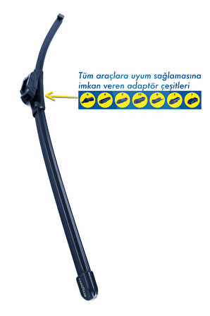 Goodyear Citroen Picasso Xsara Picasso 2005-2010 Supermute 2'Li Muz Silecek Takımı 650Mm 650Mm