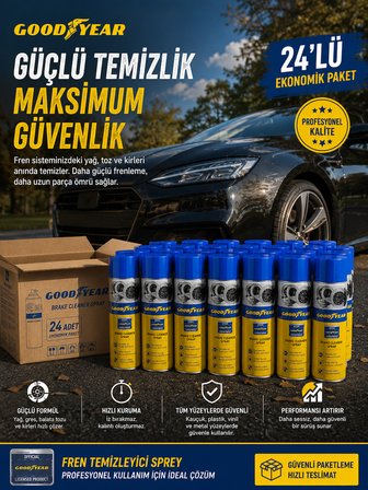 GOODYEAR 24'LÜ SET FREN BALATA TEMİZLEME SPREYİ