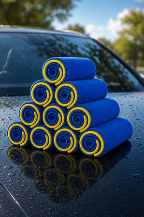 Goodyear 12 Adet Mikrofiber Temizlik Bezi – Çok Amaçlı Yüksek Emici Çizik Bırakmayan Bez