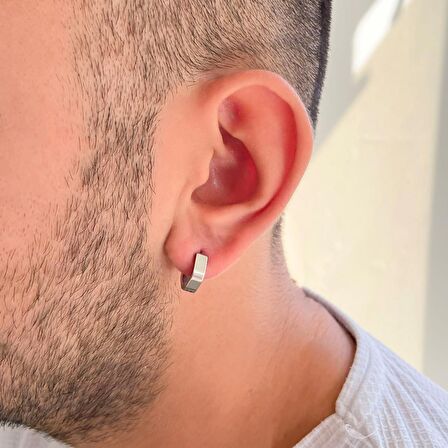 FerizZ 316L Çelik 5mm Beşgen Halka Küpe UNK-717