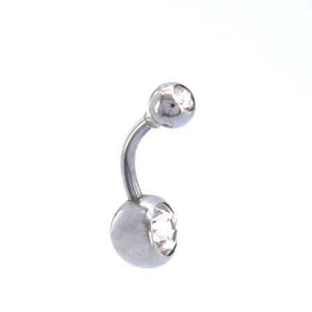 FerizZ 316L Çelik Zirkon Taşlı Klasik Piercing PRC-107