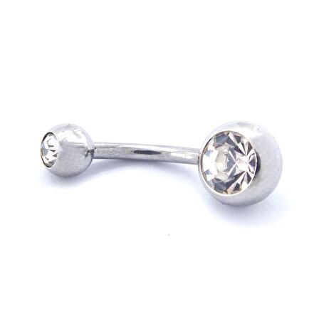 FerizZ 316L Çelik Zirkon Taşlı Klasik Piercing PRC-107