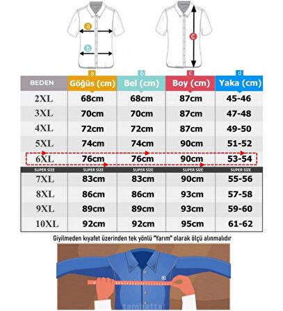 Erkek Büyük Beden 120 Kilo-150 Kilo Arası İçin Uygun Likralı Kısa Kol Gömlek