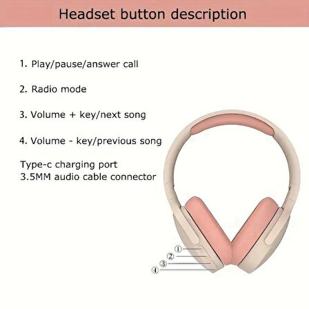 Zuidid P2961 Bluetooth 5 Kulak Üstü Kulaklık