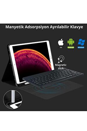 Qpen iPad 2022 10.9 inç  10.nesil Uyumlu Klavyeli Tablet Kılıf