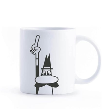Bialetti Omino Porselen Kupa 320 ml Beyaz