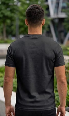 yazı baskılı bisiklet yaka 2 iplik %100 pamuk basic t-shirt