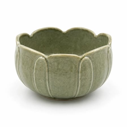 Herbarius 8 Parça Lotus Desenli Adaçayı Yeşili Renk Matcha Çayı Hazırlama Seti - Geleneksel Japon Matcha Seti