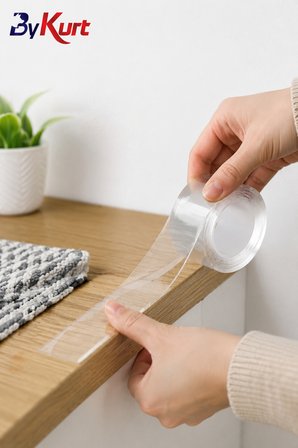 Sabitleme Bandı Çift Taraflı Nano Bant Güçlü Yapışkanlı Montaj