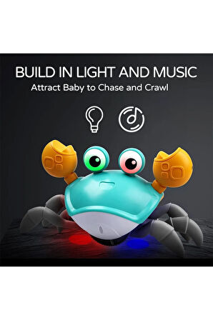 Emekleme Ve Yürümeye Yardımcı SAĞA VE SOLA Hareketli Yengeç (ŞARJ EDİLEBİLİR) Oyuncak Yürüyen Yengeç