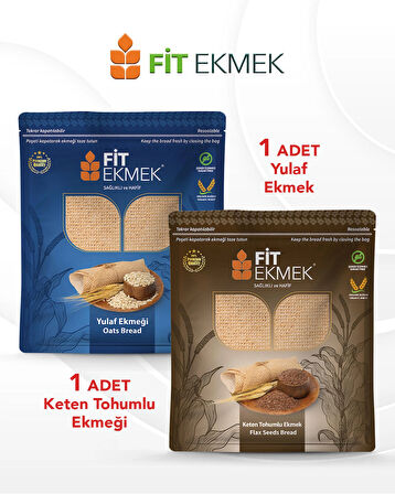 fit Keten Tohumlu Lavaş Ekmeği 300gr ve Yulaf Lavaş Ekmeği 300gr
