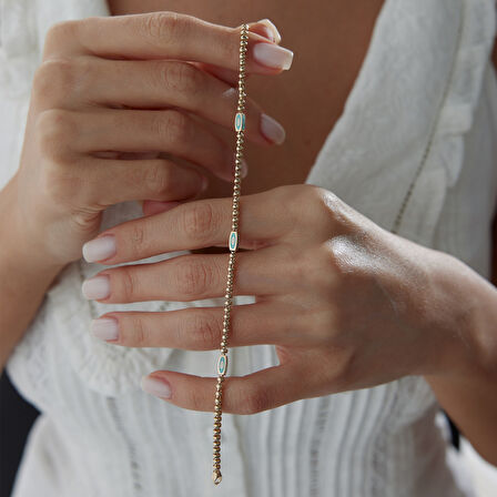 Mineli Dörtgen Top Bileklik