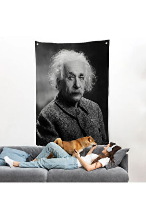 Albert Einstein Duvar Örtüsü-7845