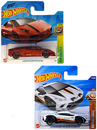 2 Araç Hot Wheels Set - Lamborghini Huracan Sterrato & Lamborghini Reventon (1/64)
