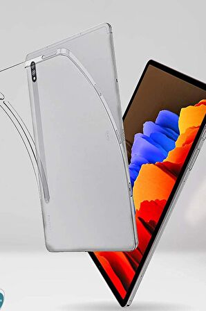 Samsung Galaxy T220 Tab A7 Lite 8.7 inç Uyumlu Anti Şeffaf  Silikon Kılıf