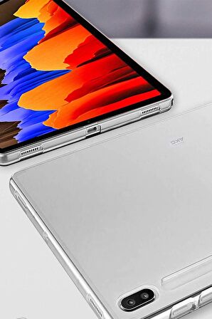 Samsung Galaxy T220 Tab A7 Lite 8.7 inç Uyumlu Anti Şeffaf  Silikon Kılıf