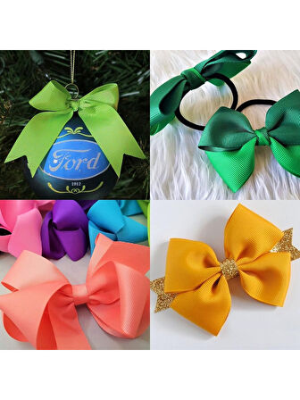 Açık Mavi Turkuaz Renkli Saten Kurdela 1 cm kalınlıkta 10 mt Hediye ve Süsleme Şeridi