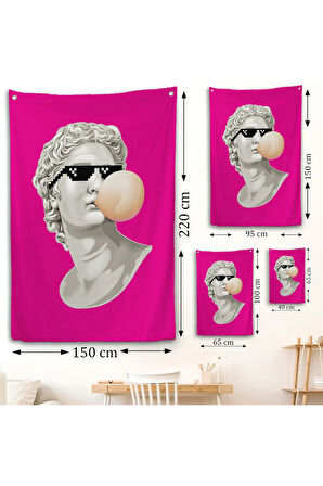 Piksel Gözlüklü David'in Duvar Örtüsü-7846