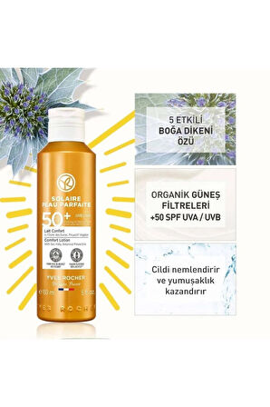 Solaire Peau Parfaite - SPF 50+ UVA/UVB ışınlarına karşı koruyucu Yüz&Vücut Güneş Losyonu 150ml