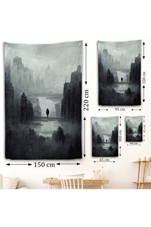 Kasvetli Kıyamet Duvar Örtüsü-7847