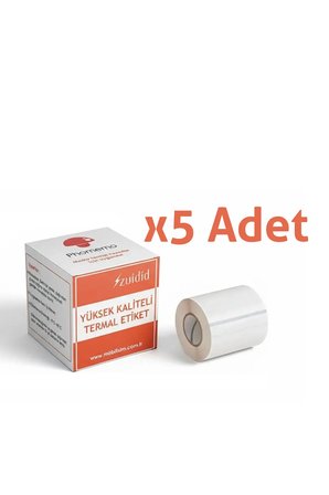 5 Adet 50 x 30 mm Şeffaf Termal Etiket 230 Adet - Phomemo M Serisi Modellere Uyumludur.