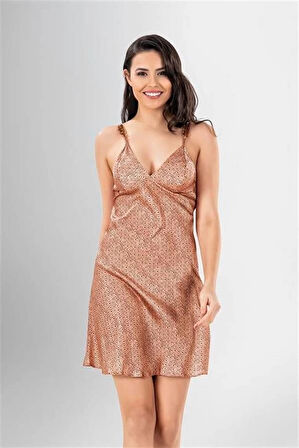 Amora Secret 2 li Kısa Sabahlık Takımı Desenli