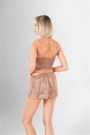 Amora Secret 3'lü Şort Takımı Desenli