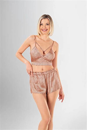 Amora Secret 3'lü Şort Takımı Desenli