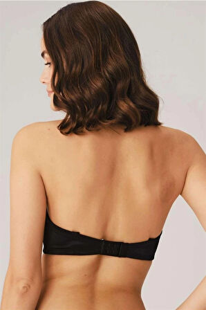 Amora Secret Balenli Desteksiz Dolgusuz Askısız Straplez Yumuşak Süngerli Günlük Klasik T-Shirt Sütyeni