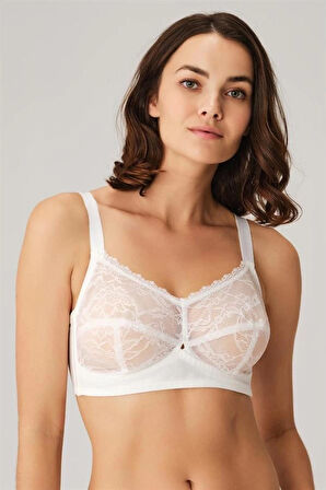 AmoraSecret Balenli Desteksiz Dolgusuz Toparlayıcı Dantelli Küçültücü Sütyen