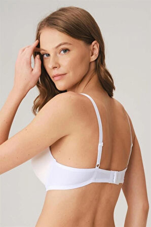 Amora Secret Balenli Destekli Dolgulu Askıları Çıkabilen Günlük Klasik T-Shirt Sütyeni