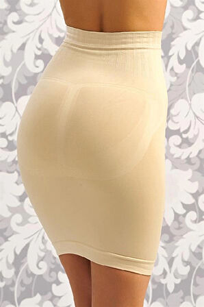 Amora Secret Kadın Fantazi İç Giyim Toparlayıcı Vücut İnceltici Dikişsiz Yüksek Bel Etek Korse - Şehvetli ve Zarif Tasarım