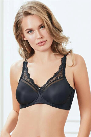 Balenli Desteksiz Dolgusuz Toparlayıcı Dantelli Küçültücü Sütyen