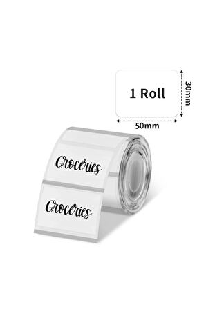 50 X 30 Mm Şeffaf Termal Etiket 230 Adet - Phomemo M110/M120/M150/M200/M220/M221