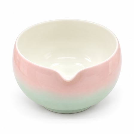 Herbarius8 Parça Pastel Pembe Mint Geçişli Parlak Beyaz Renk Matcha Çayı Hazırlama Seti - Geleneksel Japon Matcha Seti