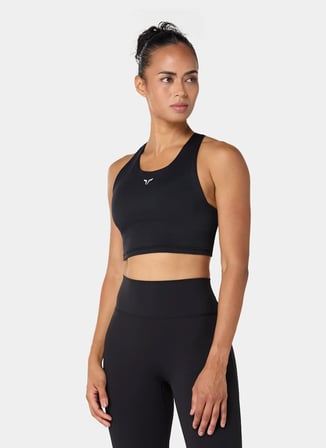 Squatwolf Siyah Kadın WB04150-10001 Racer Back Brami Sporcu Sütyeni