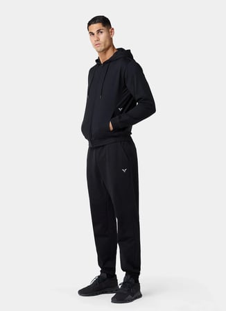 Squatwolf MM051000001 Regular Sweat Hoodie Siyah Erkek Zip Ceket