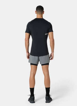 Squatwolf MT050430001 ACTDRY® Warrior Tee Siyah Bisiklet Yaka Fit Düz Erkek T-Shirt