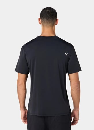 Squatwolf MT052080001 Lightweight Regular Tee Siyah Bisiklet Yaka Fit Düz Erkek T-Shirt