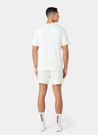 Squatwolf MT052080223 Lightweight Regular Tee Beyaz Bisiklet Yaka Fit Düz Erkek T-Shirt