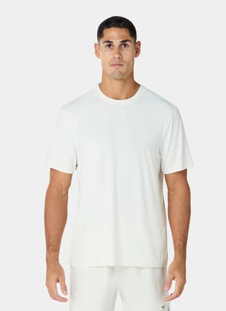 Squatwolf MT052080223 Lightweight Regular Tee Beyaz Bisiklet Yaka Fit Düz Erkek T-Shirt