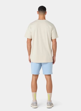 Squatwolf MT052090309 Foundation Oversized Te Bej Bisiklet Yaka Fit Düz Erkek T-Shirt