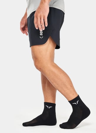 Squatwolf Siyah Unisex Çorap US050030001 Ankle Socks 3 Pack