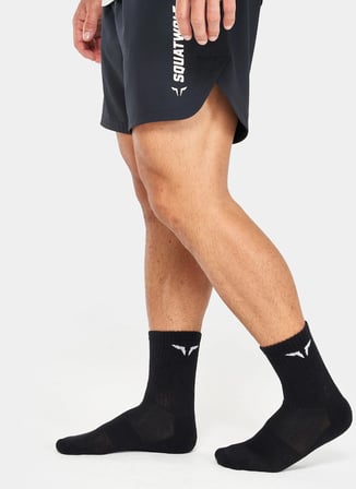 Squatwolf Siyah Unisex Çorap US050040001 Icon Crew Socks 3 Pack