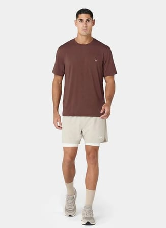 Squatwolf MT060581163 Lightweight Regular Tee Kahve Erkek Bisiklet Yaka Süprem T-Shirt