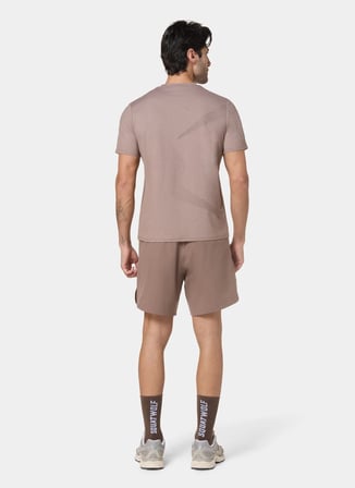 Squatwolf MT060451133 Supernaturals Lightweig Kahverengi Bisiklet Yaka Fit Düz Erkek T-Shirt