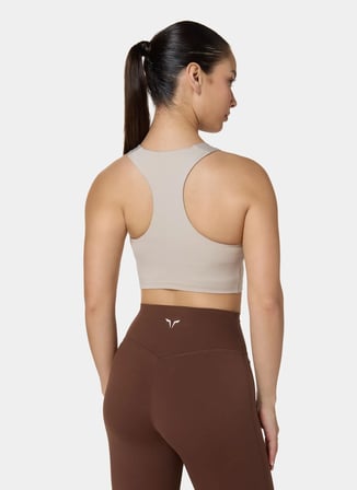 Squatwolf Bej Kadın WB04150-10309 Racer Back Brami Sporcu Sütyeni